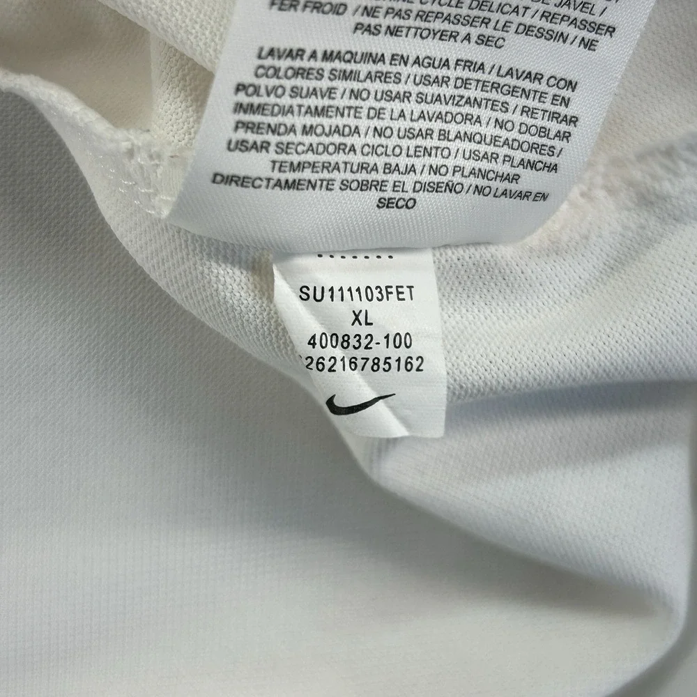 Nike Polo Shirt Mens XL White Striped TPC Sawgrass Players Championship Golf - Picture 13 of 16